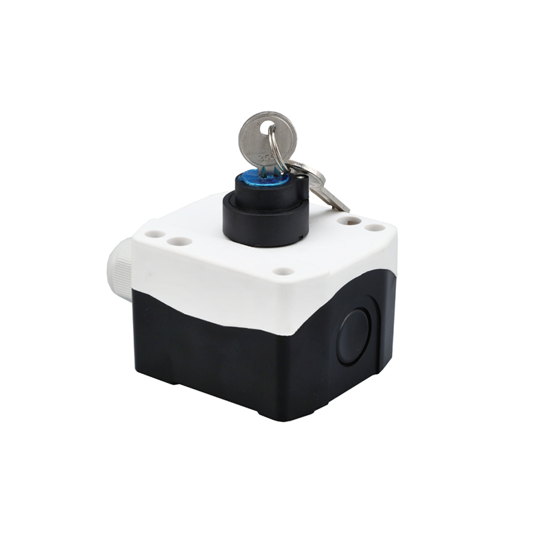one holes electrical control station keylock hoist control switch box