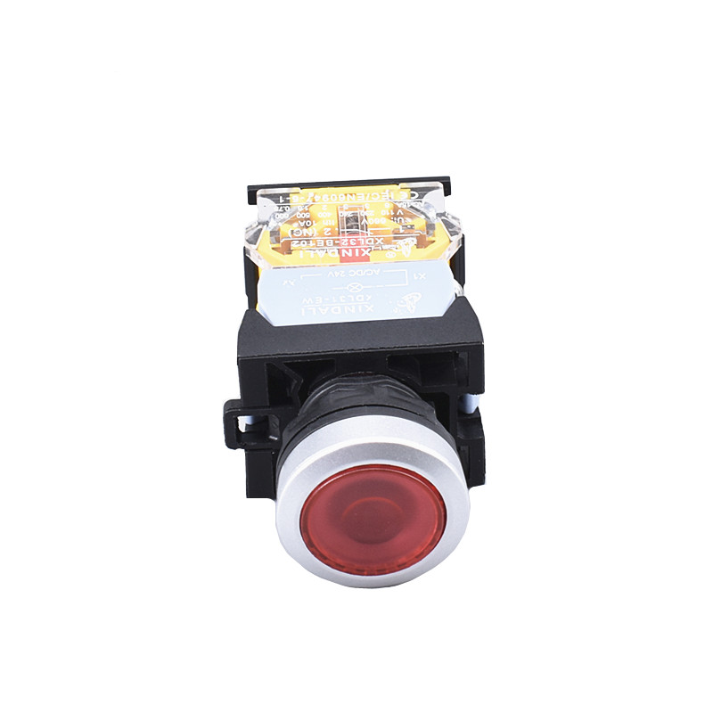 metal indicator led ce rohs electrical push button switch XDL32-CW3462