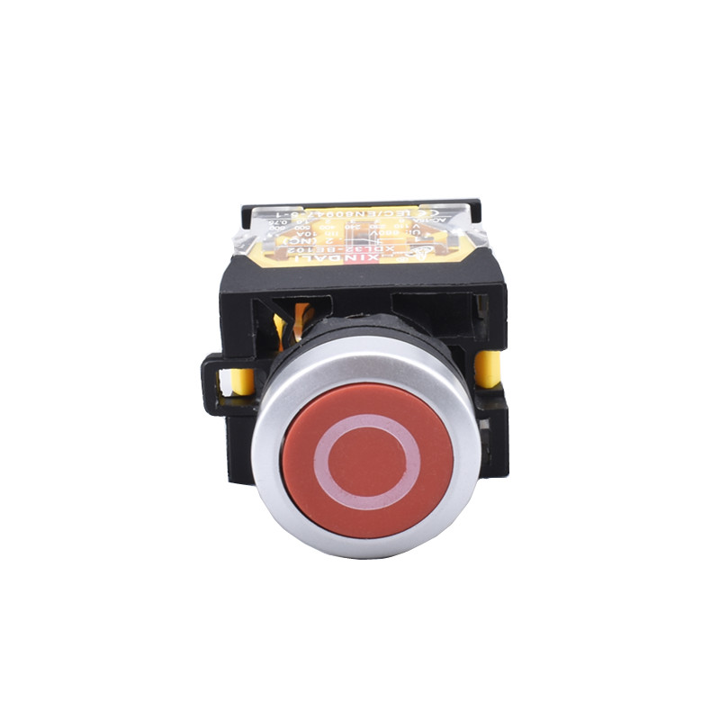 metal symbol industrial electric red flush pushbutton switch XDL32-CA4322