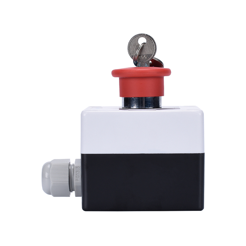 Metal Mushroom Emergency Stop Push Button Switch Box with Mechanical Key XDL55-BB188PH29