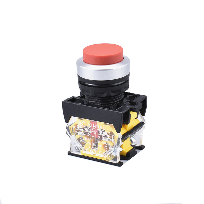 waterproof ip67 red convex head pushbutton switch XDL32-CL42