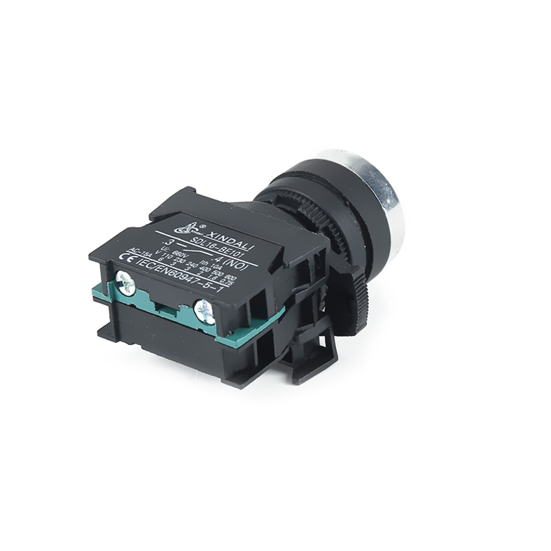 waterproof 22mm black spring return flush push button switch ip65 button XDL21-CA21