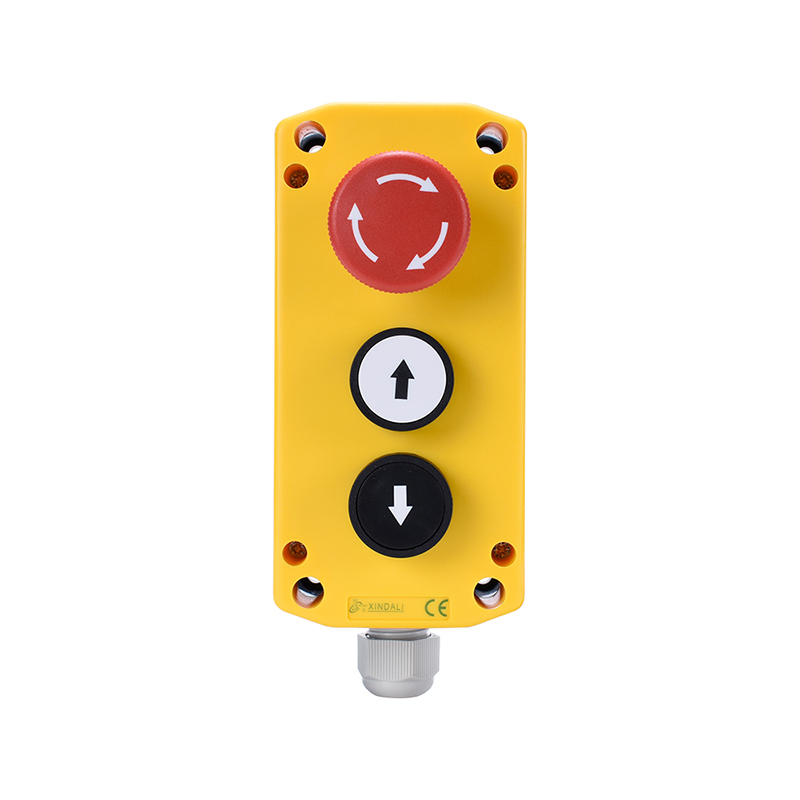 3 button box with e-stop control stations switch button box XDL75-JB364P