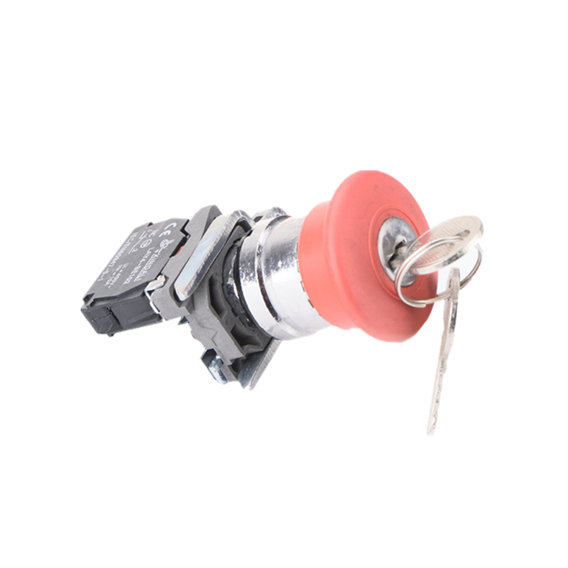 mushroom head with key selectors electric 3 position elevator emergency key release switch LAY4-BS142