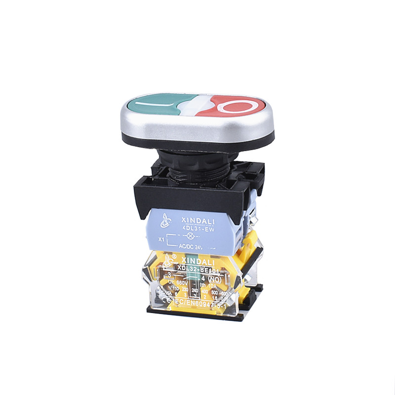 pull on off switch light double button switch head with lamp XDL32-CBW8365